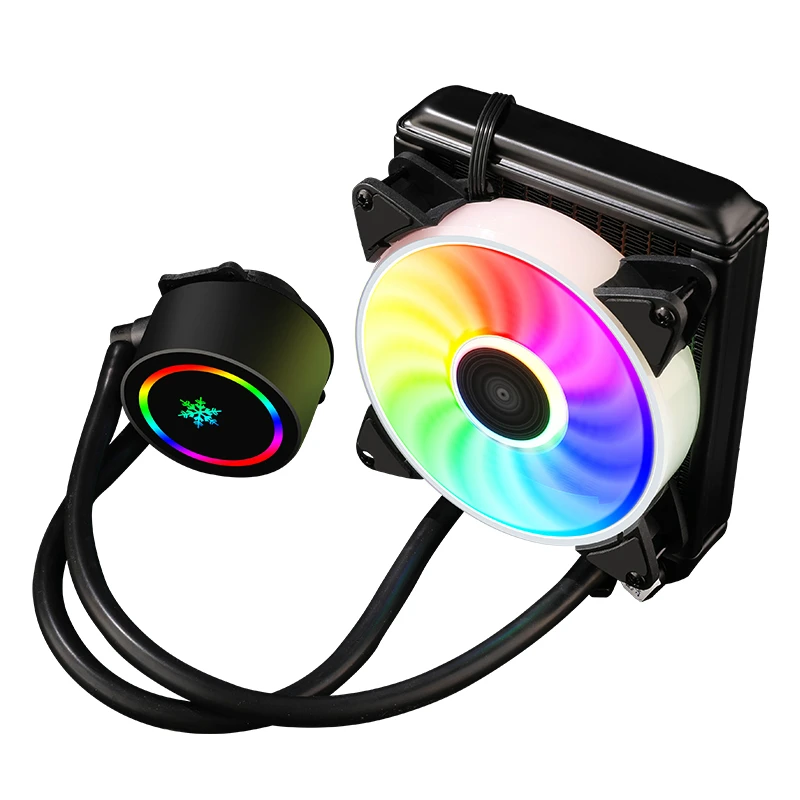 Водяное охлаждение процессора Kllisre кулер вентилятор RGB для Intel LGA 1150 1151 1155 1200 1366 AMD