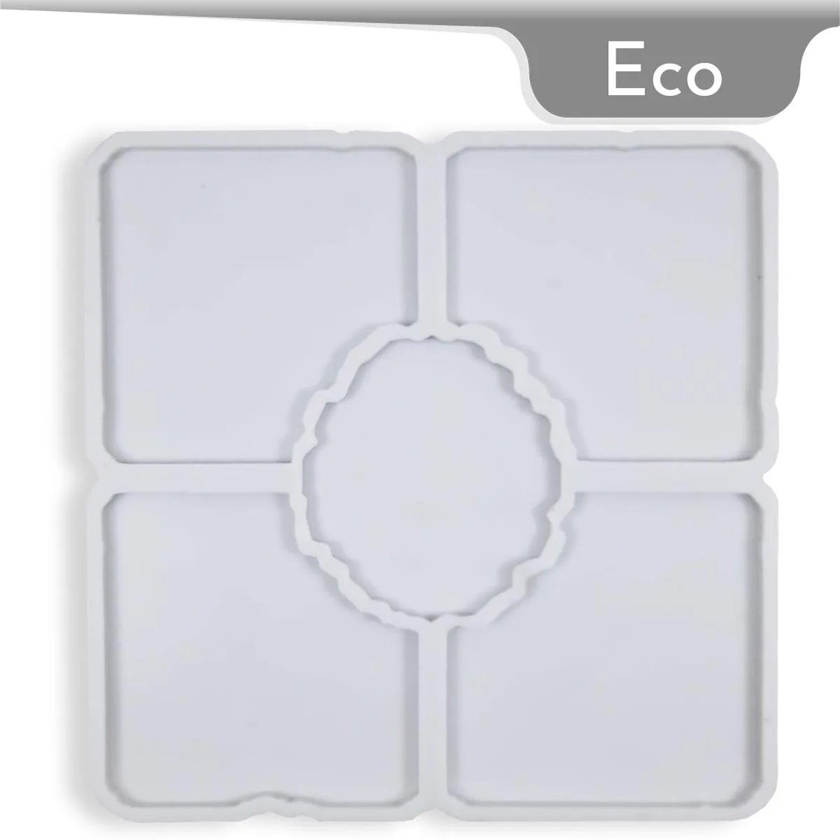 Molde-it eco coaster quadrado geode silicone molde