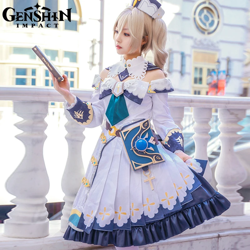 

Genshin Impact Barbara Cosplay Outfits Barbara Gunnhildr Game Costume Carnaval Halloween Women Dress Suit геншин импакт