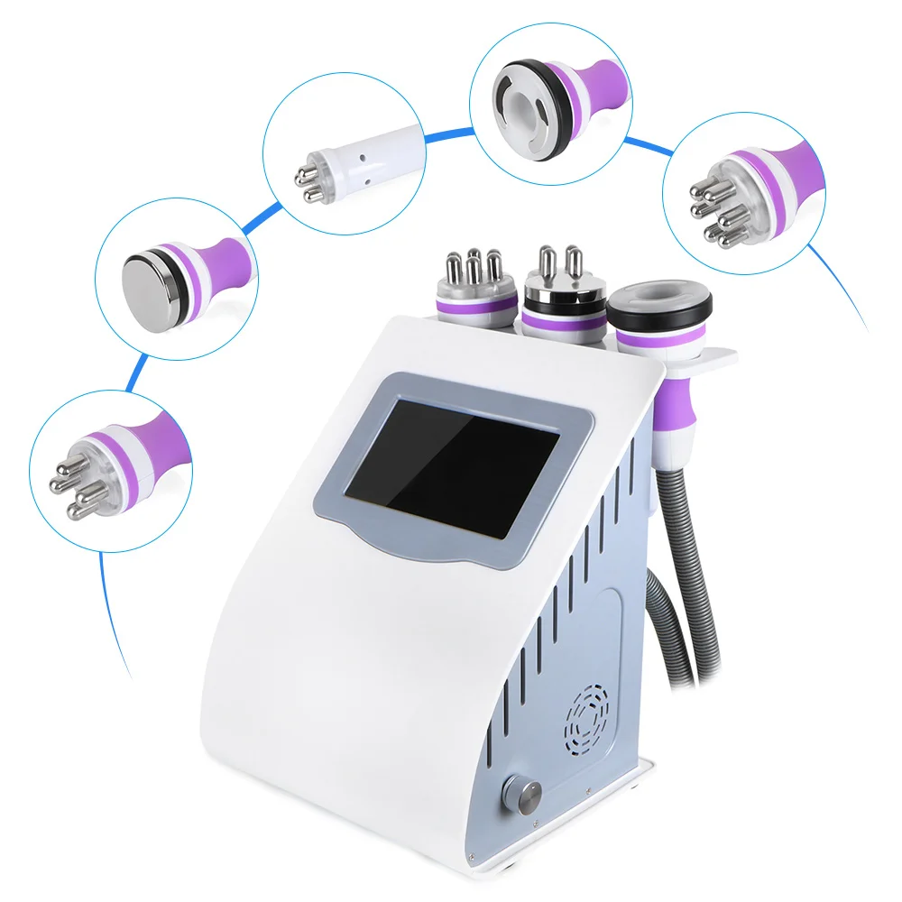 

5in1 Ultrasonic 40K Cavitation Vacuum Multipolar bipolor RF Slimming Radio Frequency Skin Face and Body Beauty Machine