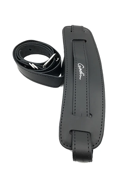 037278 Retro Deluxe Ремень для гитары кожаный черный Godin | Спорт и развлечения