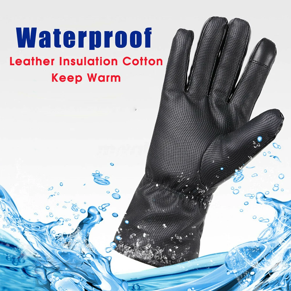 

Unisex Electric Rechargeable Heated Gloves with Slim Battery Heating Warm Touch Screen Motorcycle Racing Fishing Skiing Gloves