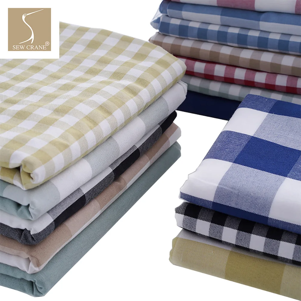 Винтажная однотонная тканая обивочная ткань в клетку синего и белого цветов