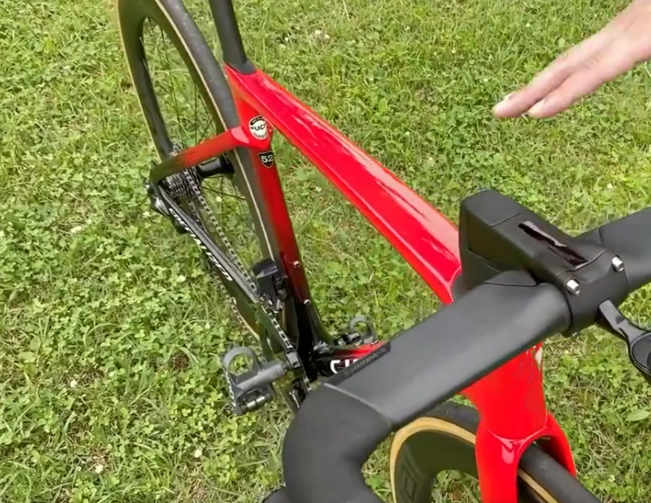 Высококачественная карбоновая рама для дорожного велосипеда SL7 плоский диск с