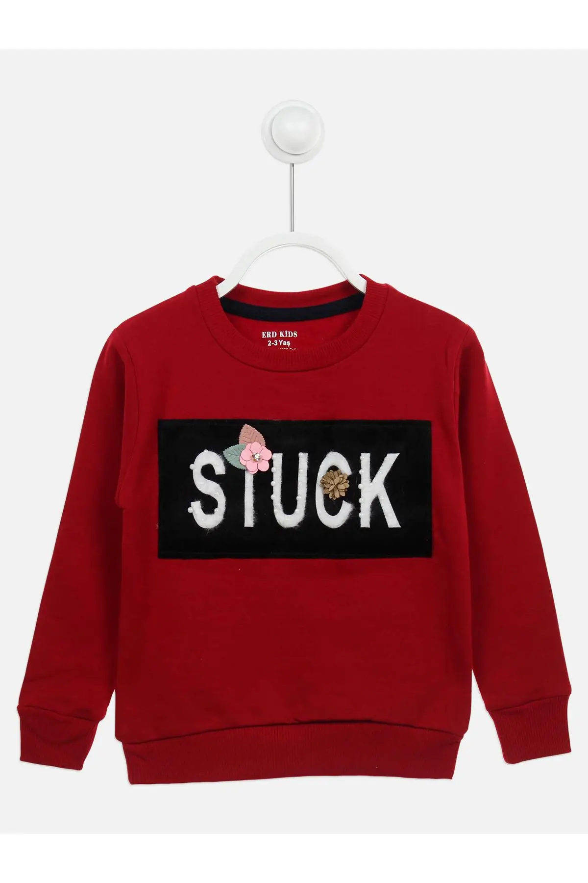 Бордовая сезонная Детская толстовка для девочек|Свитера| |