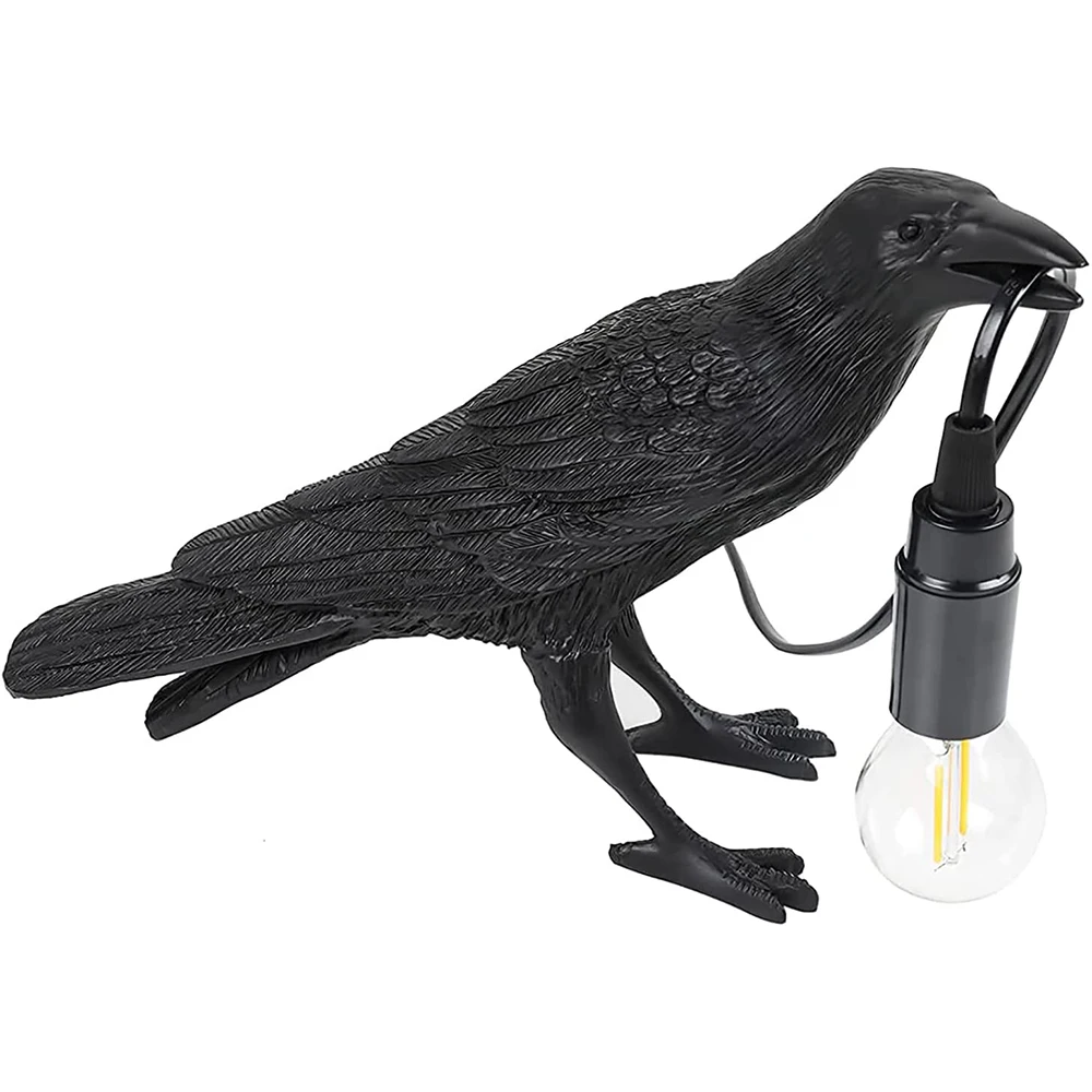 

Modern Simple Auspicious Bird LED Table Lamp Designer Home Decor Animal Desk Lamp Bedroom Bedside Study Living Room Night Lights