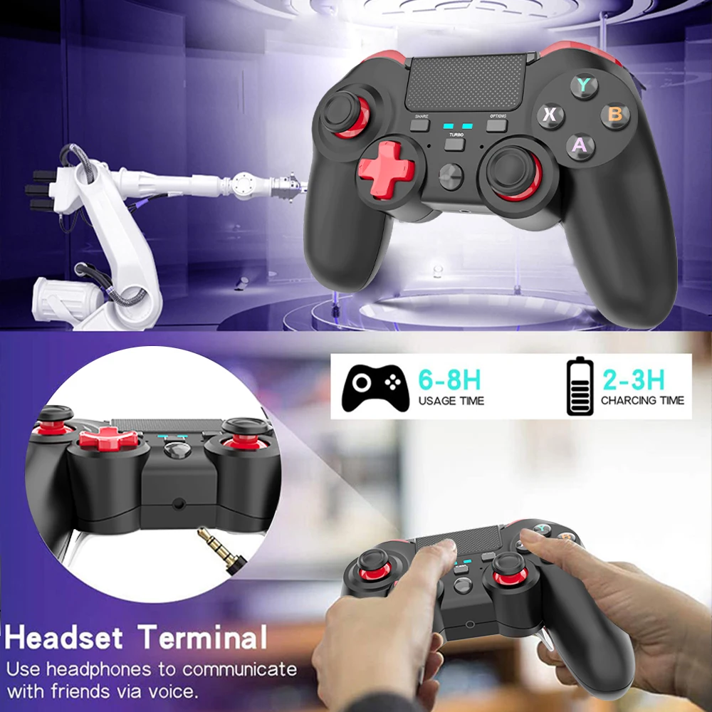 Беспроводной игровой геймпад для PS4 Elite/Slim/Pro Dualshock 4 контроллер с программируемой