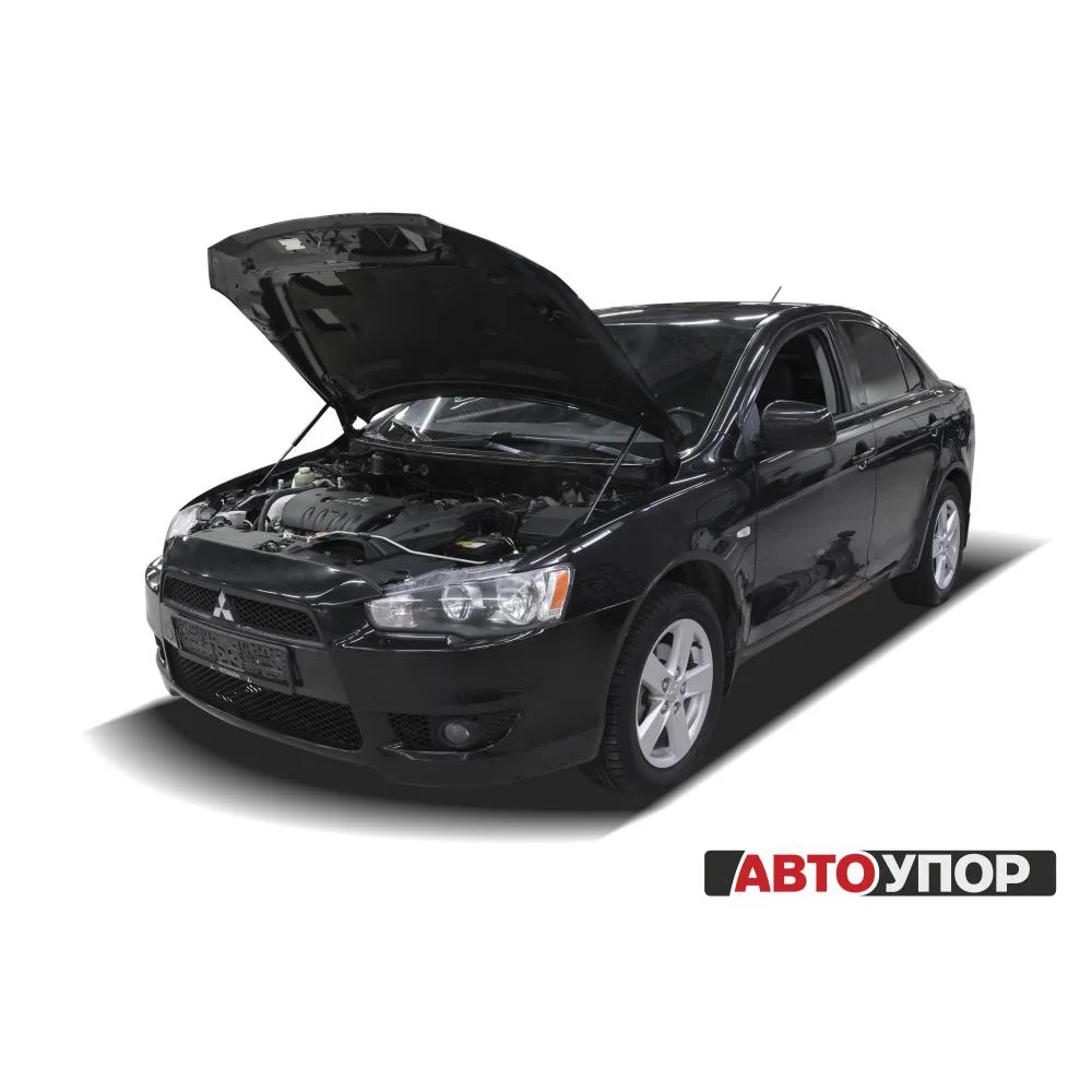 Для Mitsubishi Lancer (Митсубиси Лансер) X 2007-2015 Газовые упоры (амортизаторы) капота