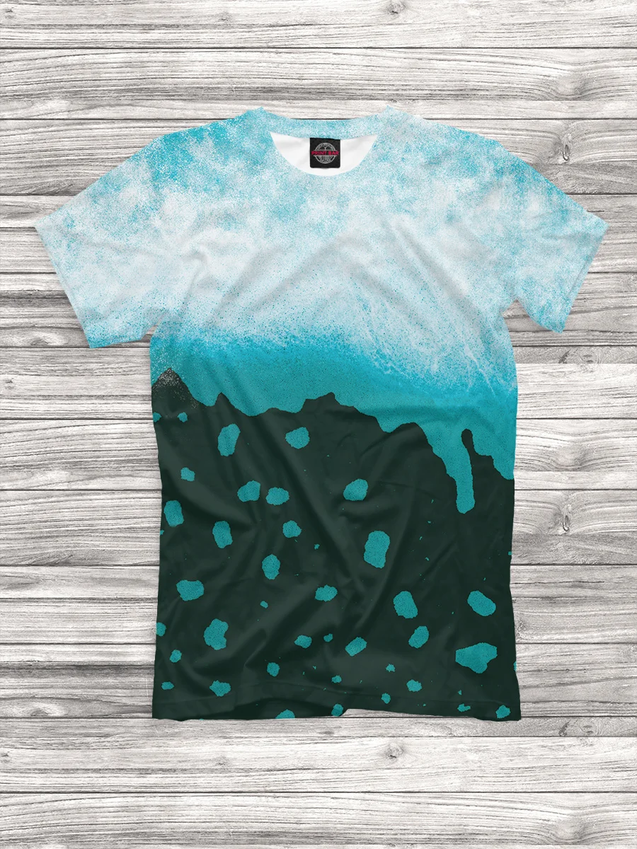 Мужская футболка с принтом Градиент | одежда