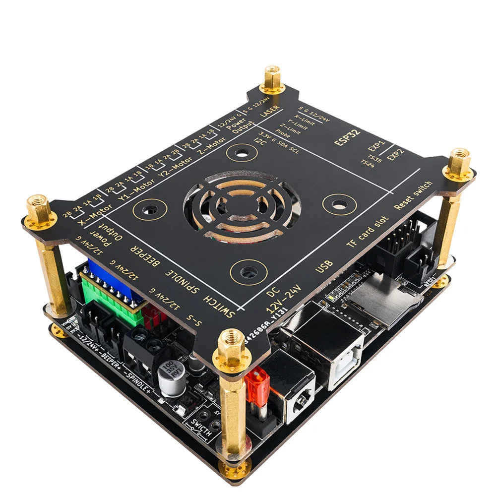 Автономный контроллер 32 бит Makerbase MKS DLC32 лазерный гравировальный станок ESP32 WIFI GRBL
