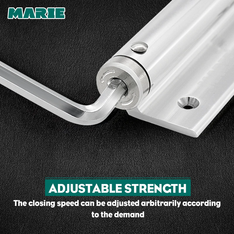 MARIE 1 шт. Надежный алюминиевый Дверной доводчик Регулируемая поверхность