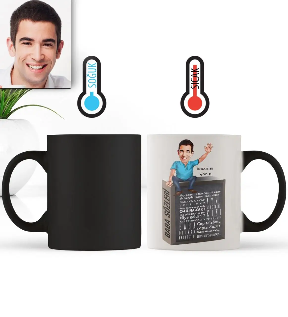 

Personalized Fathers Day Themed Caricature Of Magic Mug cup 32-490