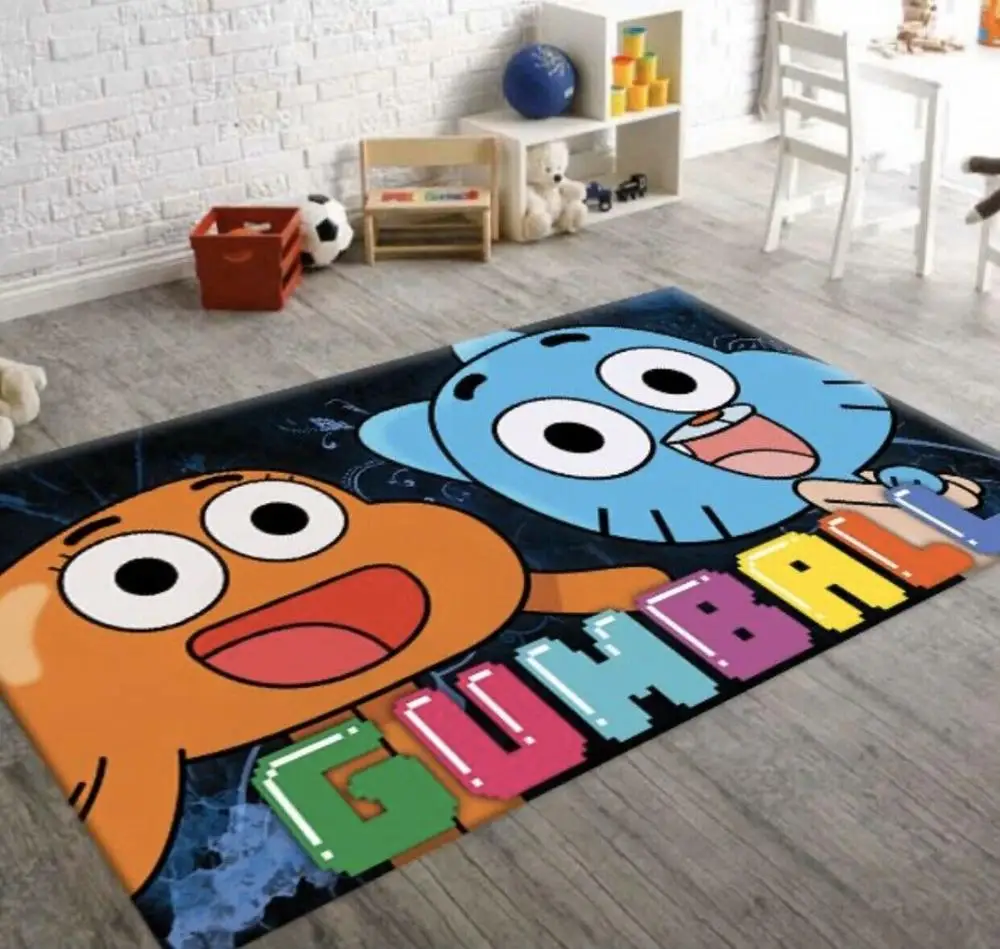 

Ковер с рисунком Gumball, нескользящий ковер для пола, ковер для подростков, ТУРЕЦКИЙ КОВЕР