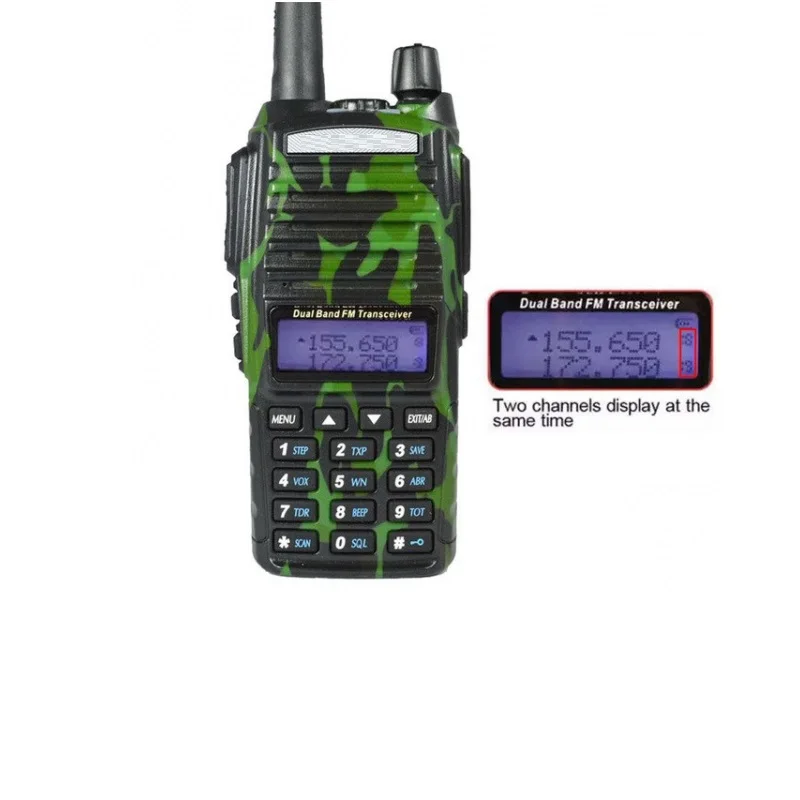 Радиостанция Baofeng UV 82 камуфляж (UHF/VHF) до 10 км 128 каналов влагозащита IP 54|Рации| |