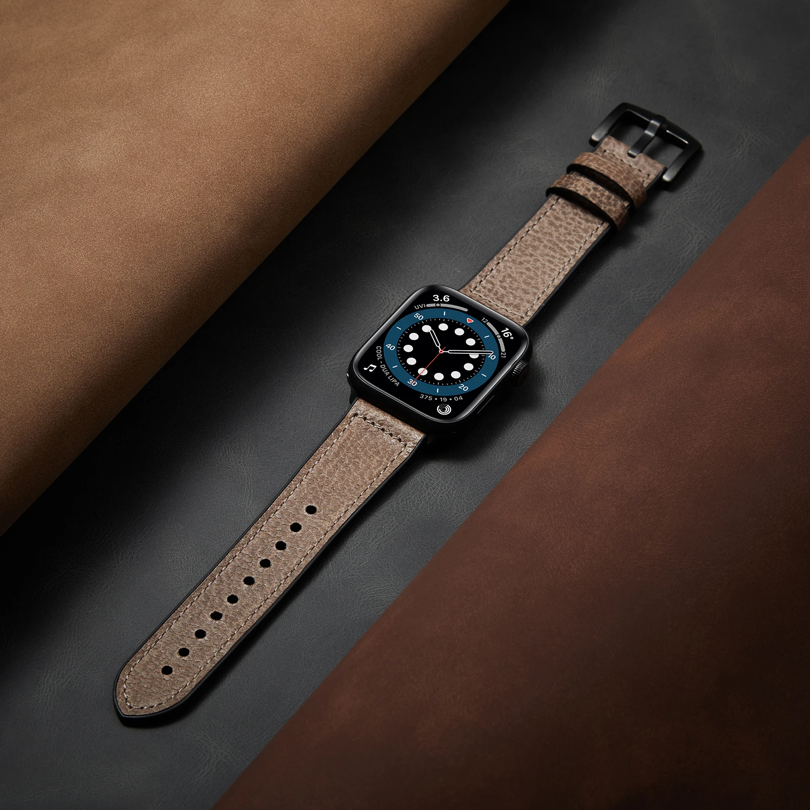 

Leather strap For Apple Watch Band 44mm 40mm 38mm 42mm iWatch Bracelet Apple Watch Series 5 4 3 se 6 Leather iWatch Band