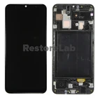 Дисплей для Samsung A305 A305F Galaxy A30 в рамке + тачскрин (черный), оригинал RFB