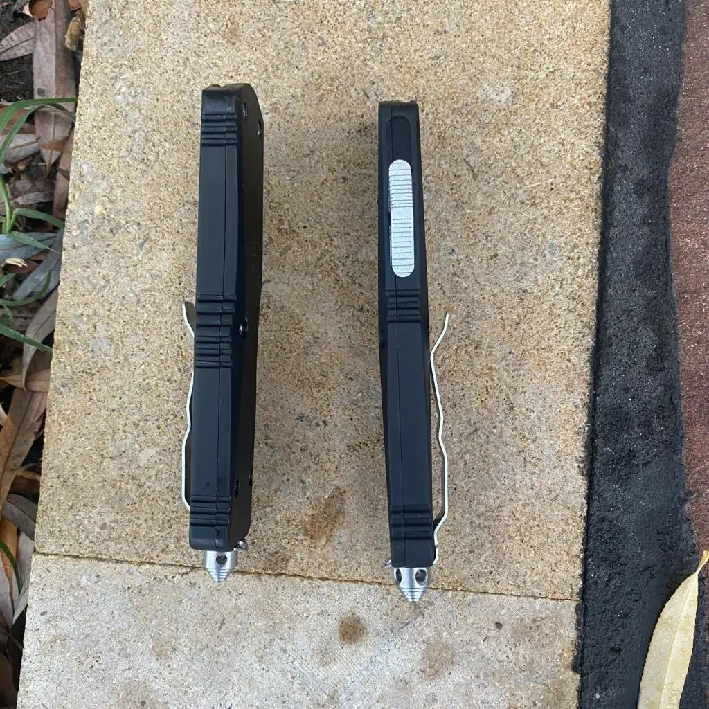 Нож автоматический microtech реплика люкс качество фронтально-выкидной нож в черном