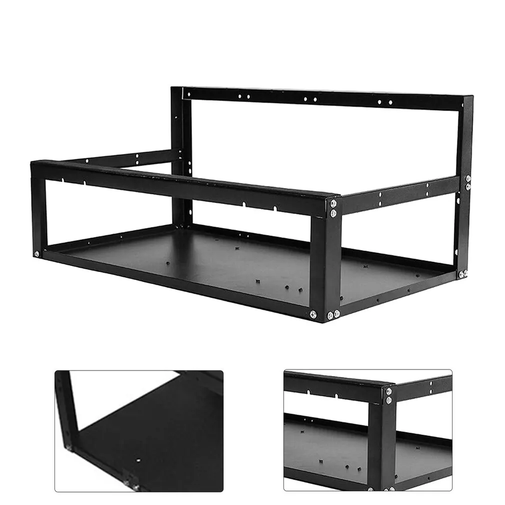 

Graphics Card Bracket Support 6-8 GPUs SECC Rack Type Easy Operation ATX Motherboard Mine Rack Graphics Card Bracket