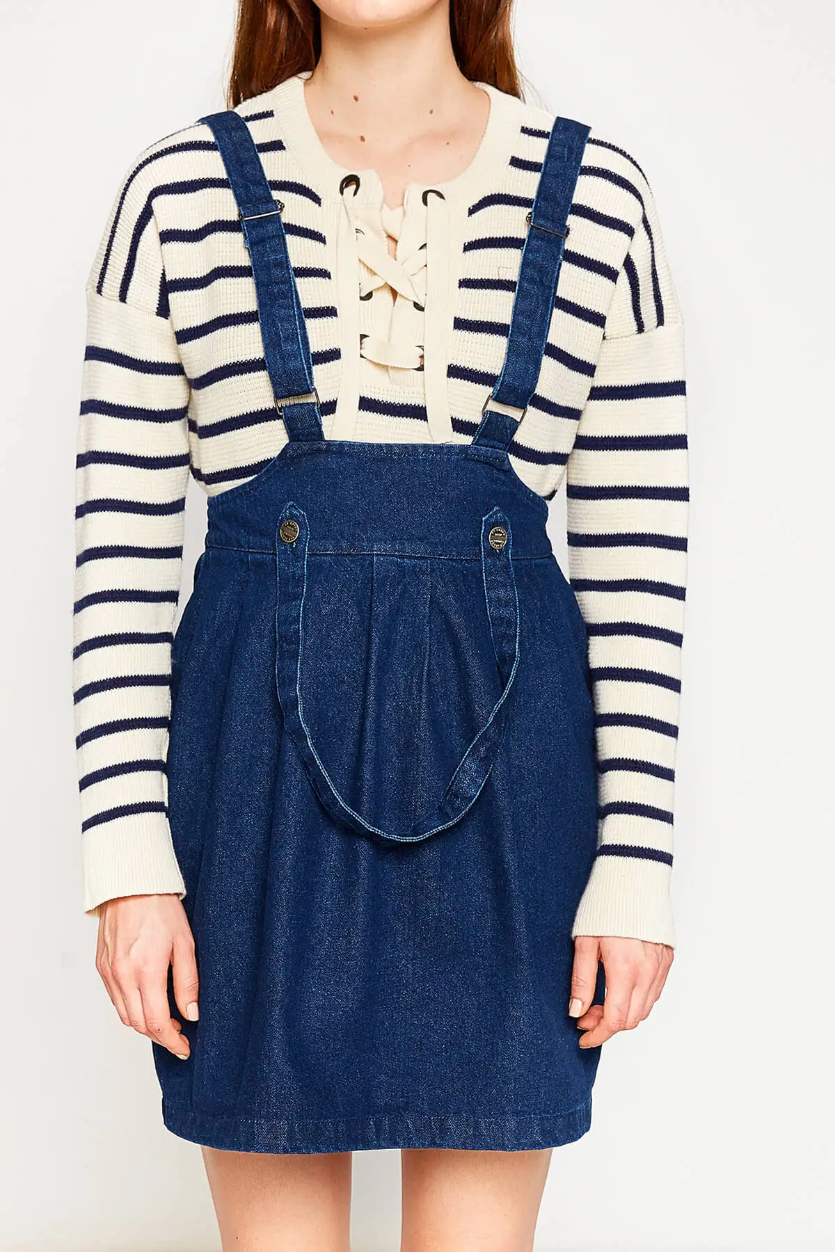 Koton женское темно-синее платье 8 KAL81132MD | Женская одежда