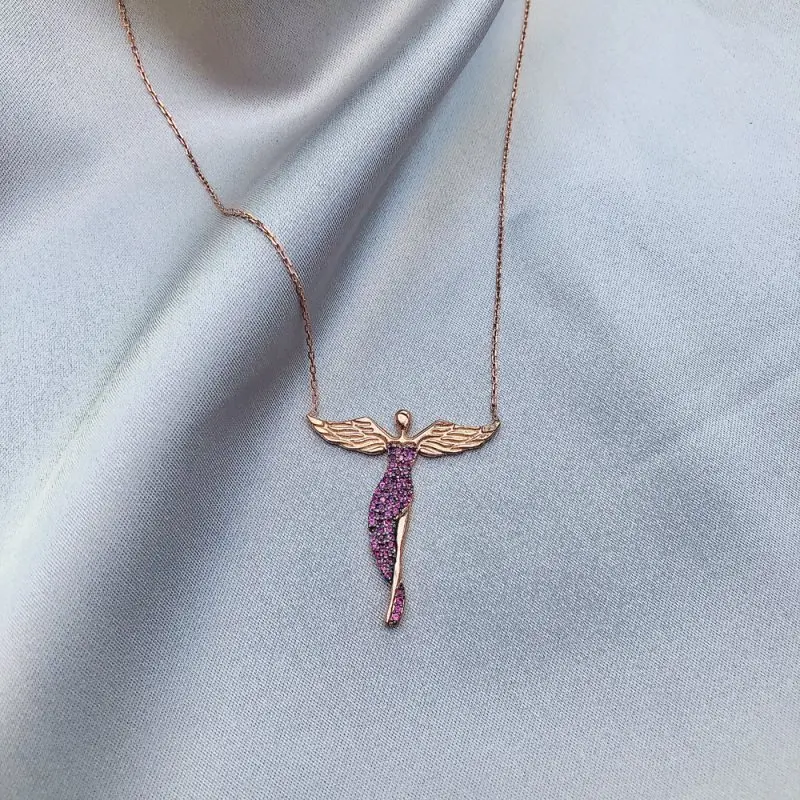 

Shower Nymph 925 Sterling Silver Necklace Women Girls Gift Jewelry Accessories Fashion Handmade Elegant Chain