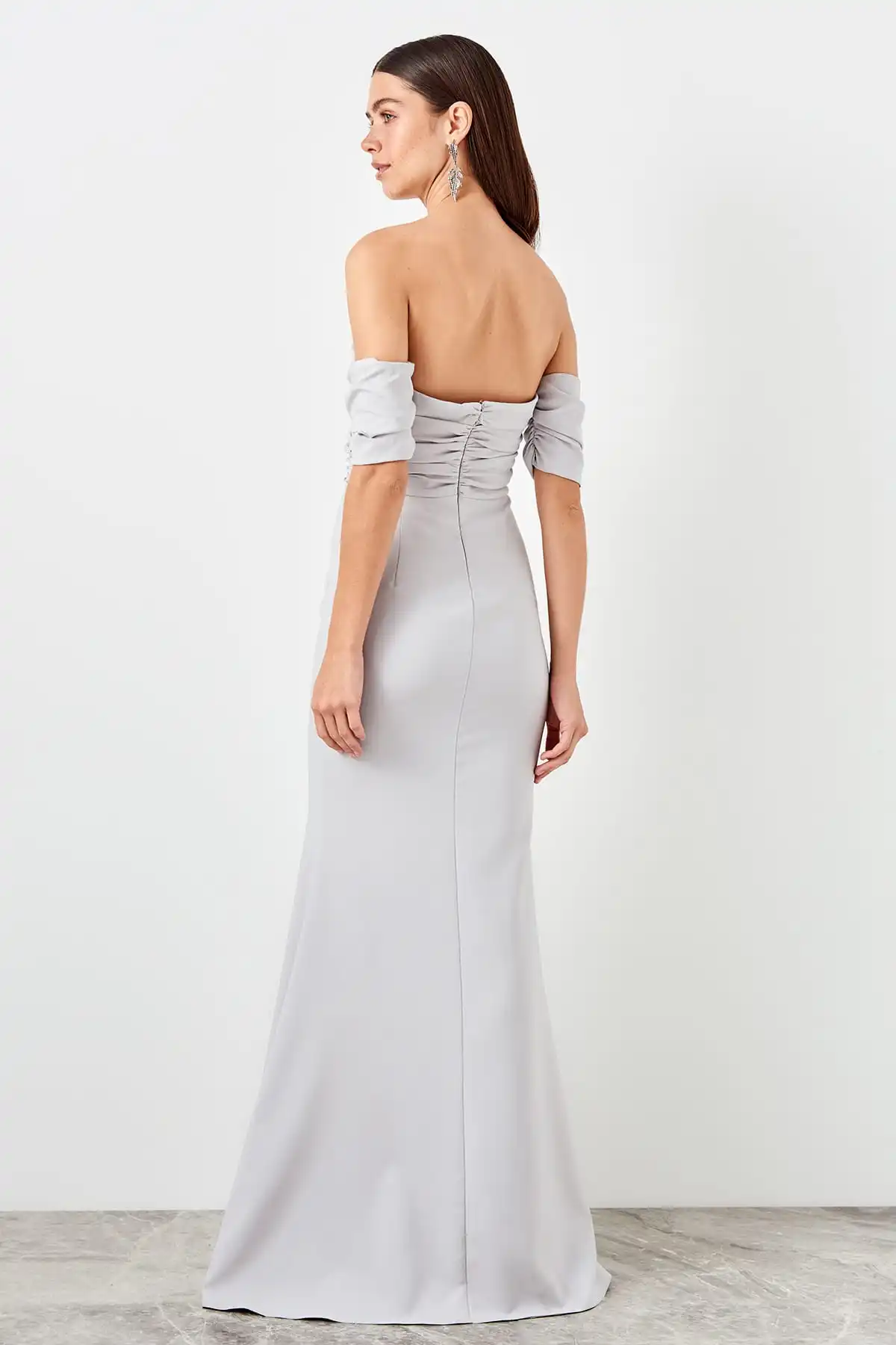 Trendyol Shir детальное вечернее платье TPRSS19BB0494|Вечерние платья| |