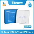 Пульт дистанционного управления SONOFF T2EU-RF86, 433 МГц, для 4CHPROR3 SlampherR2 TX