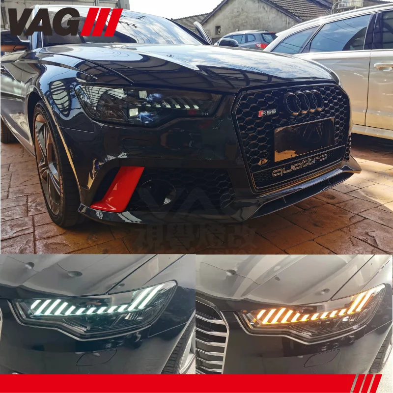 

[Factory Outlet] Head Lamp for Audi A6 C7 Headlights 2012-2015 (Upgrade RS6 C8 style) Dynamic DRL and Turn Signal