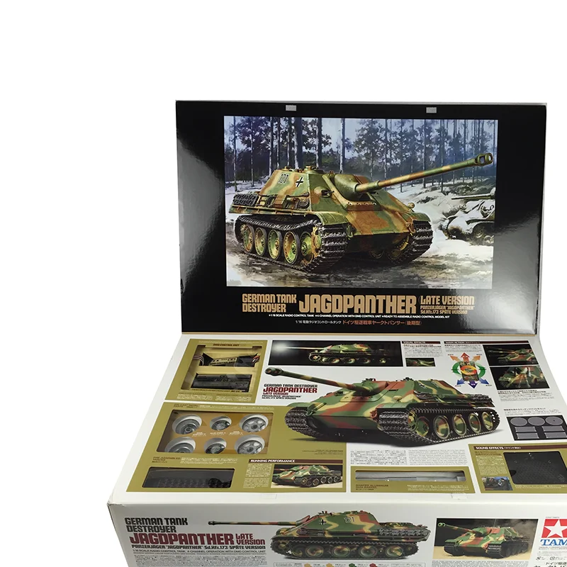

US Stock 56024 1/16 German Jagdpanther Military RC Remote Control Tank Panzer Outdoor Toys For Boys Gift TAMIYA TH18003-SMT6