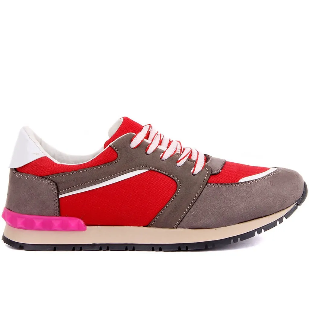 Moxee серый красный Женская повседневная обувь|Обувь без каблука| |