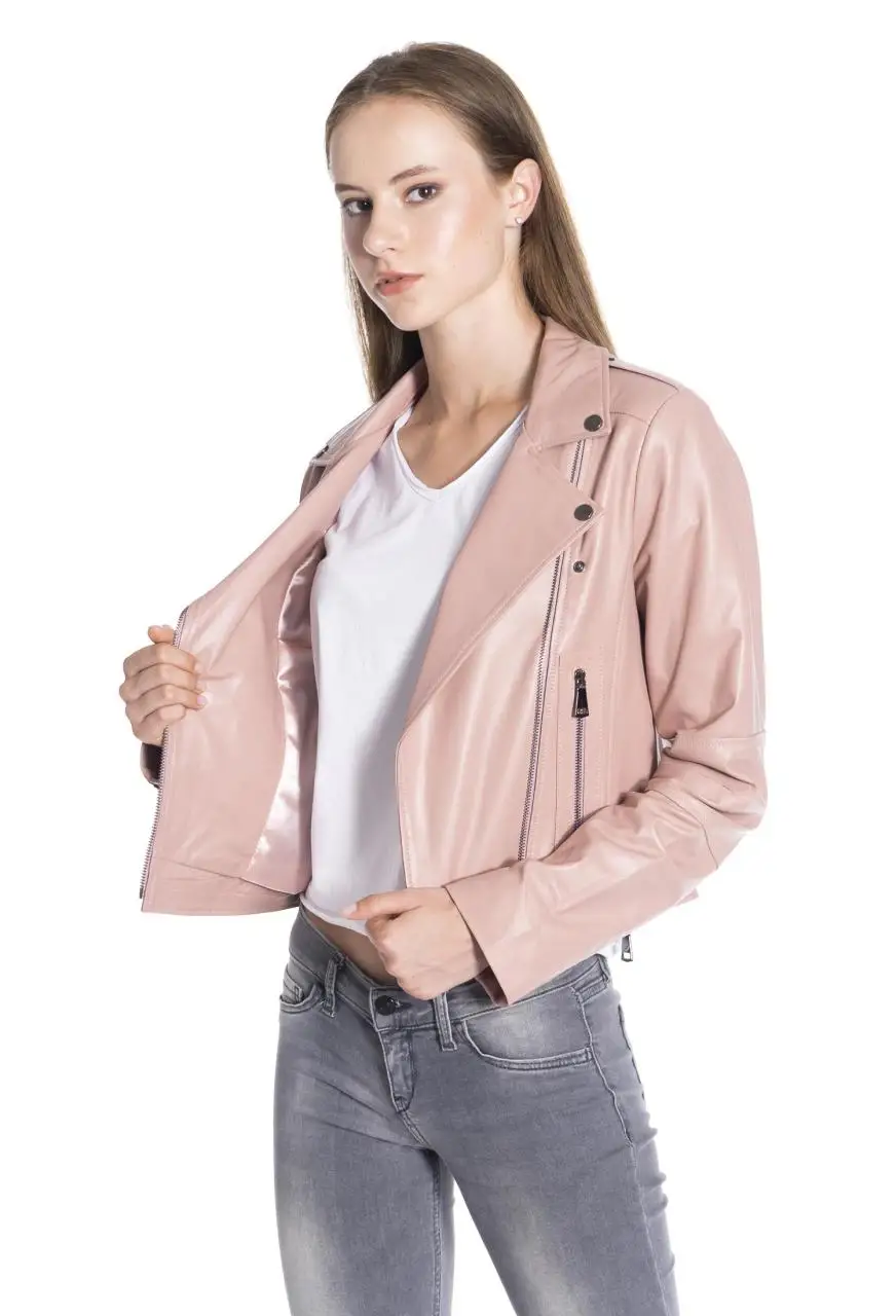 Women Leather Jacket Genuine Real Leather Jacket leather Coat lambskin coat Female Jacket Genuine Leather Women's Powder Coat