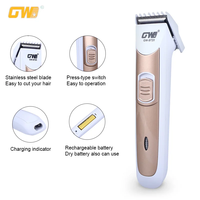 Aparador de Cabelo Máquina de Corte de Cabelo Trimer para Homens Cabelo de Barbear Elétrico Barba Shaver Barbeiro Recarregável Clipper Barbear