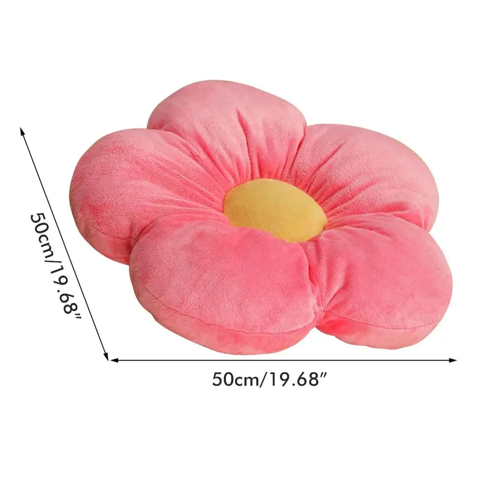 

50cm Fresh Flower Plush Pillow Toy Soft Cartoon Plant Stuffed Doll Chair Cushion Sofa Kids Lovers Birthday Gifts Home Decor