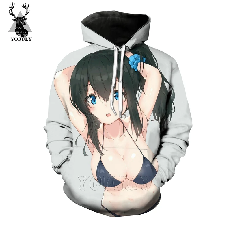 Ahegao, толстовки, Модная белая мужская Толстовка, 3d принт, аниме, сексуальный лоли, толстовка в стиле хип-хоп, с круглым вырезом, уличная одежда, топы, странные вещи - Цвет: 18