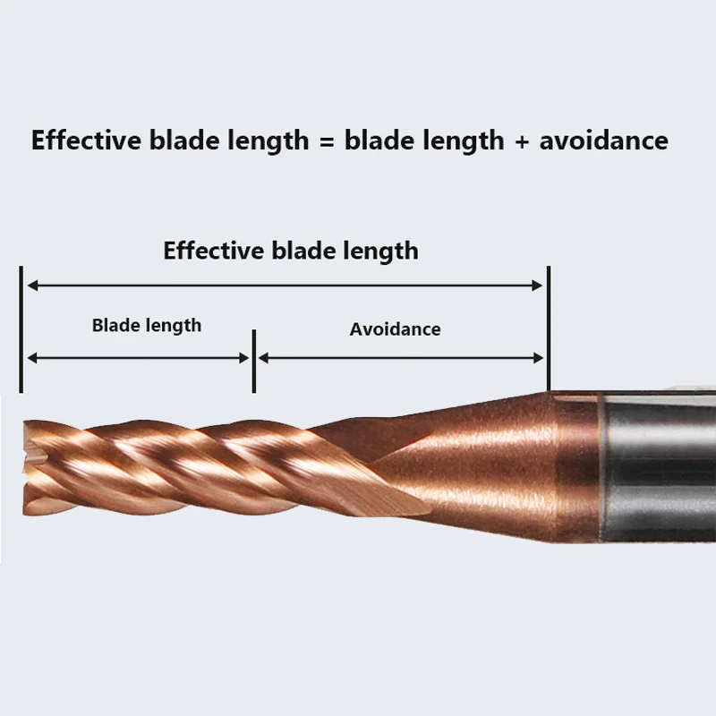 Микро карбидная Концевая фреза 2xD резак для обработки ребер ЧПУ глубокая длинная