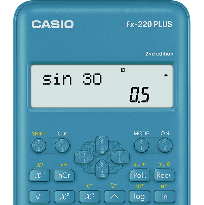 Научный калькулятор CASIO FX-220PLUS-2 с солнечной батареей непрограммируемый разрешен