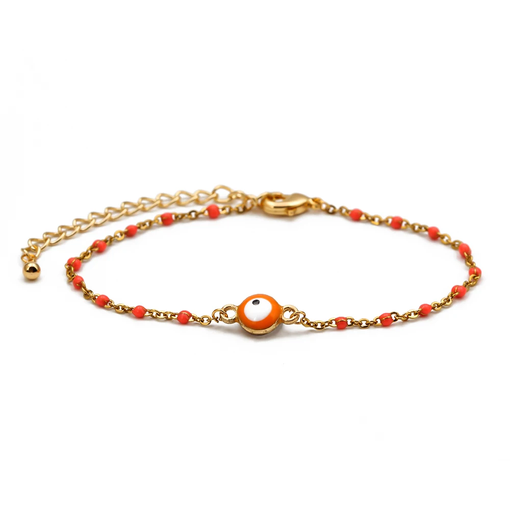 MEIBEADS 1pc Minimalist Evil Eye Beads Link Chain Bracelet Bangle MIYUKI Jewelry Fit Women Party Weddings | Украшения и