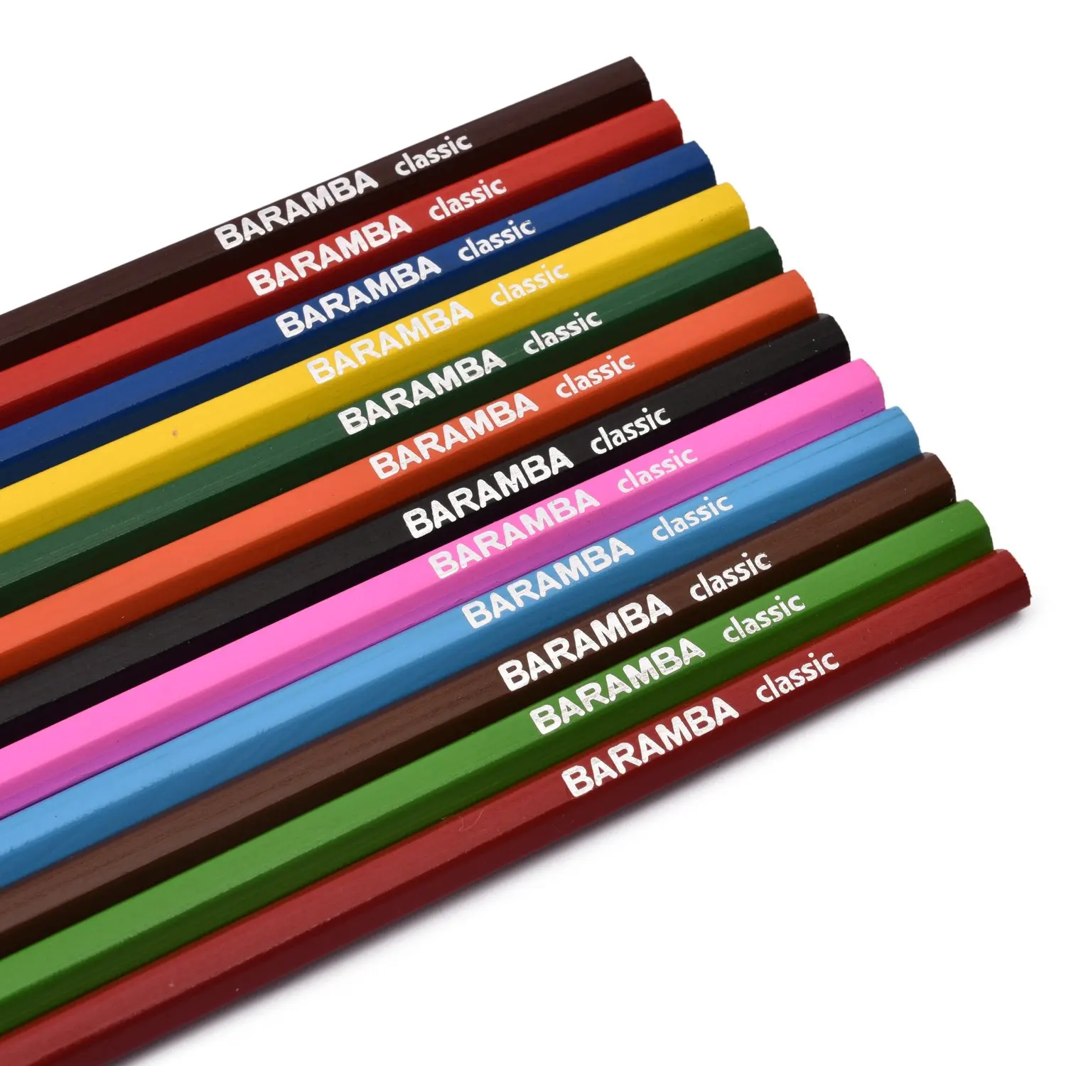 Pencils colored baramba hexagonal. 12 colors | Канцтовары для офиса и дома