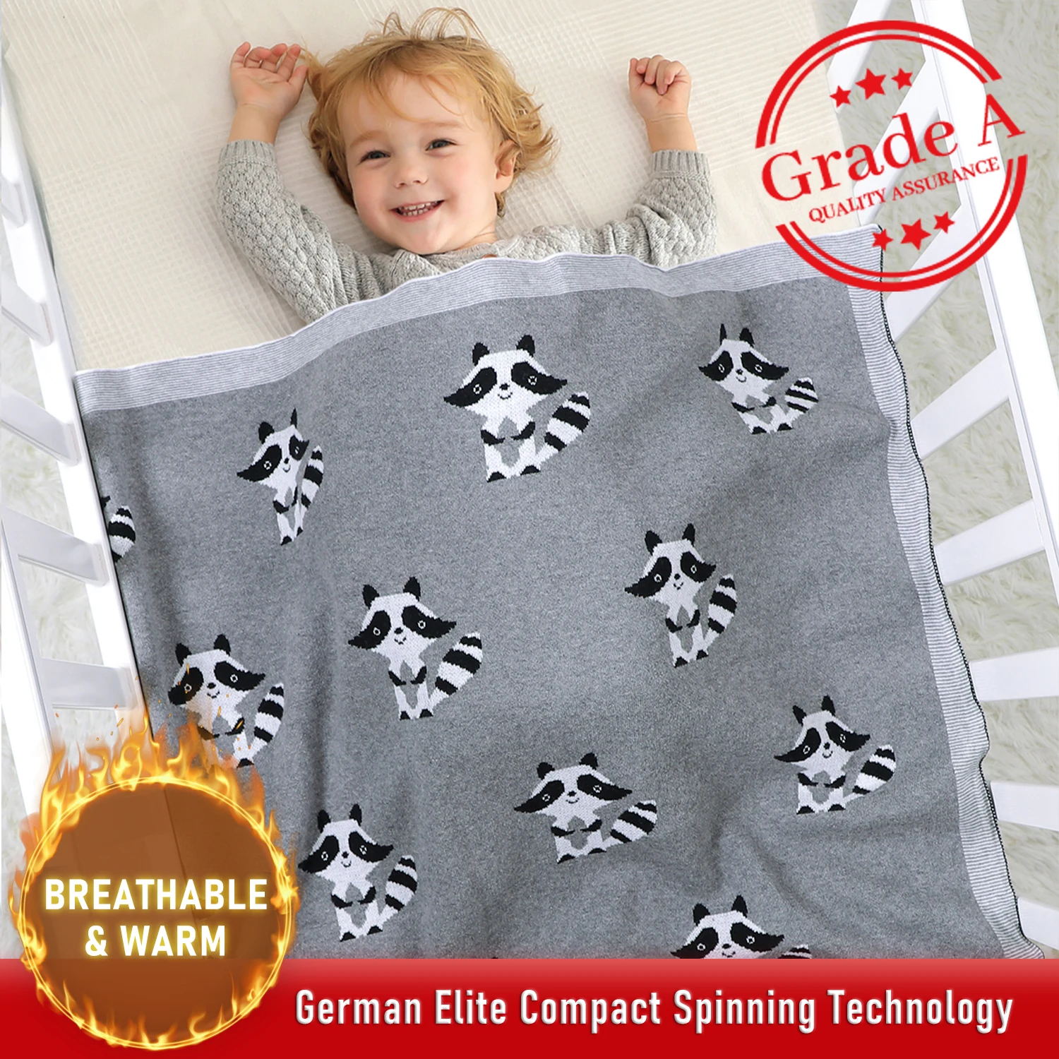 

Baby Newborn 0 Months Cotton 100% Blanket Infant Cot Bedspread Sofa Cover Custom Personalized Bibs Stuff Fluffy Crib Bedding Set