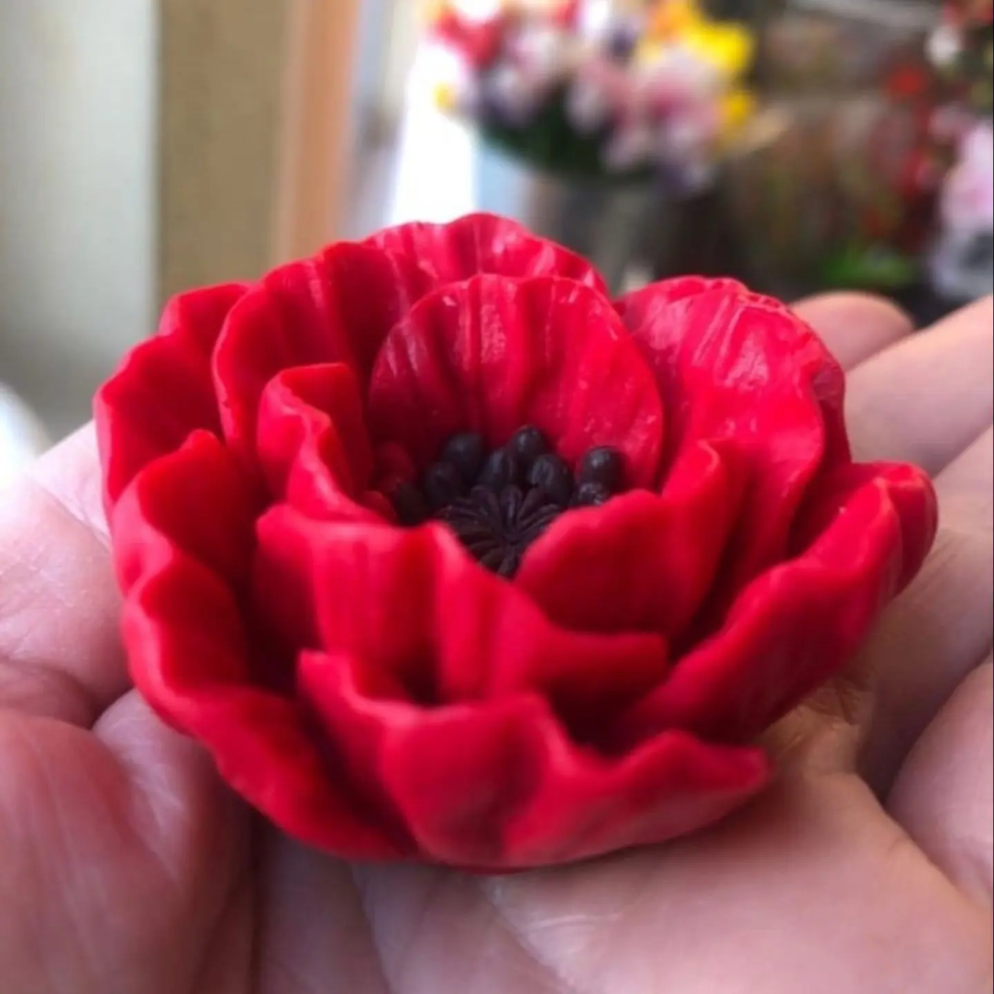 Молд Мак из пищевого силикона для шоколада мол цветок высота 3 см ширина 5см |