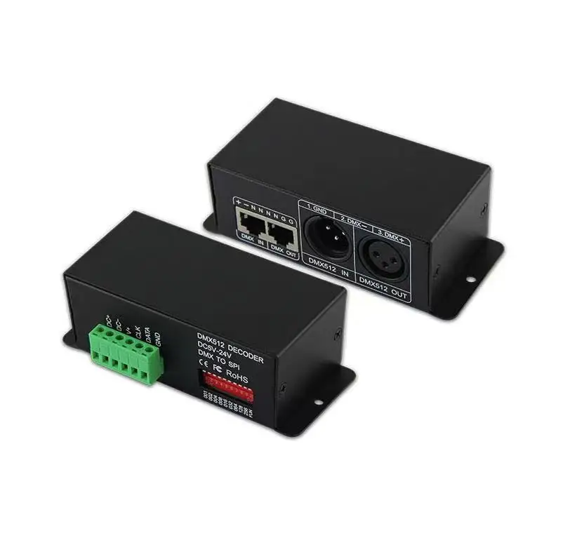 BC-802 DMX512 декодер сигналов WS2811 WS2812B TM1804 TM1809 TM1812 DMX светодиодный пиксельный