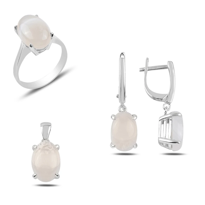 

Серебряный 925 пробы набор натурального пасьянса