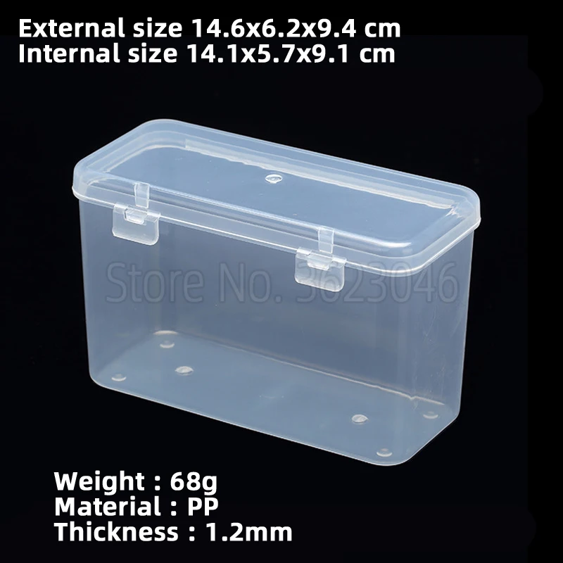 

Rectangle Big Tool Case Parts Accessory Organize Storage Screw Sample Transparent Box Z15090