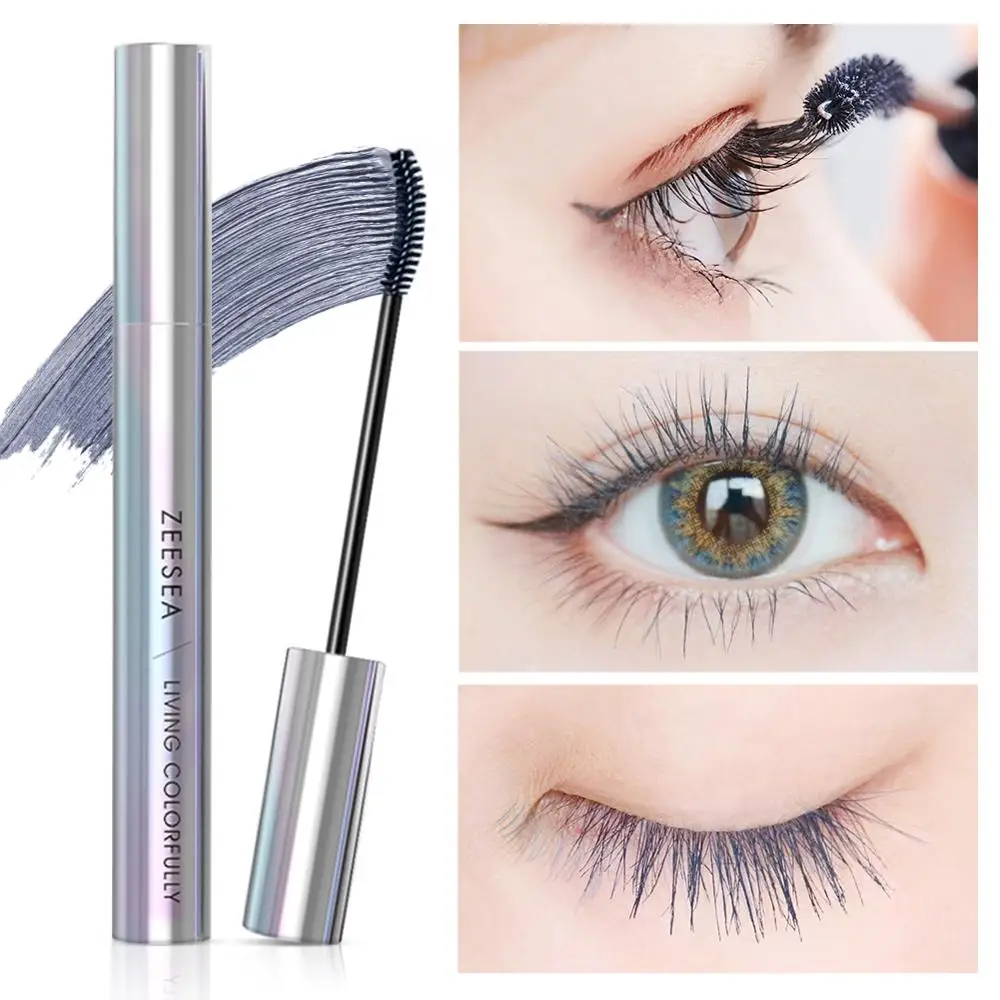 ZEESEA новинка стойкая Водостойкая тушь для ресниц 4D волокно толстая Удлиняющая