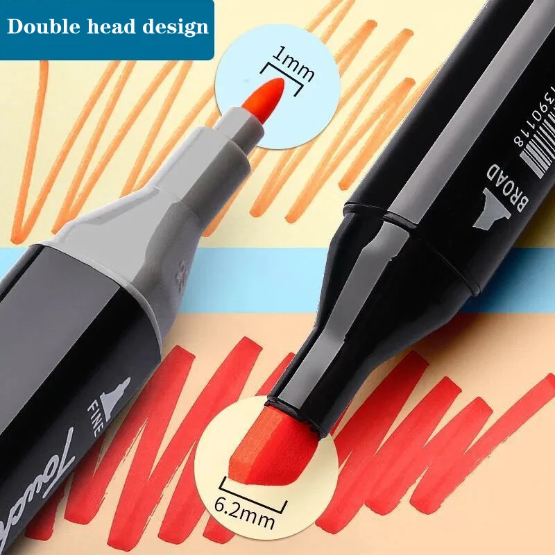 Двусторонняя маркерная ручка набор комиксных маркеров для скетчинга 120