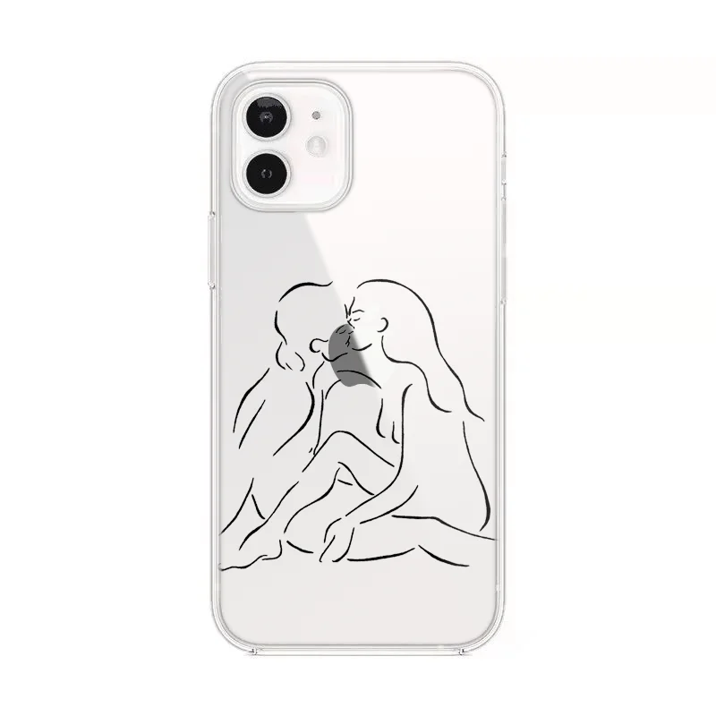 Мягкий силиконовый чехол из ТПУ для iPhone 12 13 Mini 11 Pro X XS MAX 6 7 8 Plus SE XR - купить по