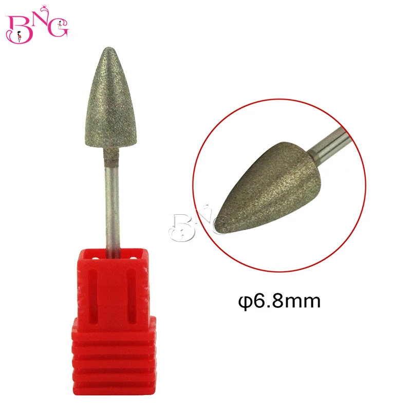 TP-G0815D BNG 2 шт./лот сверло для ногтей твердосплавное роторное для чистки кутикулы для электрического маникюра и педикюра круглое алмазное сверло для ногтей - Цвет: TP-G0815D