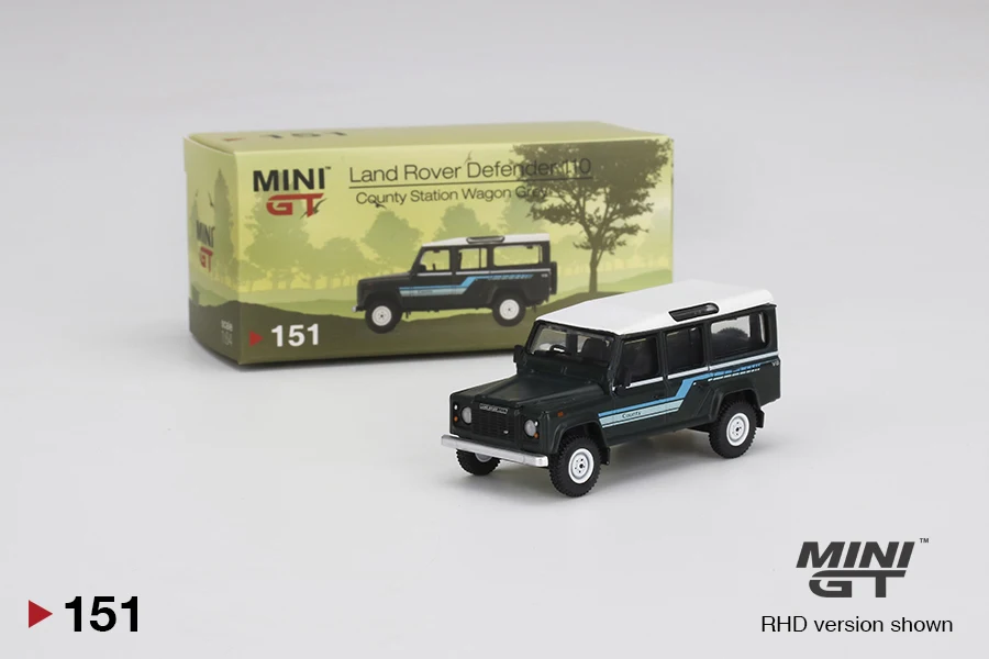 

Minigt 1:64 Land Rover Defender 110 1985 County универсал серый
