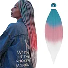 DorMeGa Hair Store, наращивание, предварительно растянутые плетеные волосы, синтетические Джамбо плетеные волосы для наращивания, легко плетать, скручивать волосы