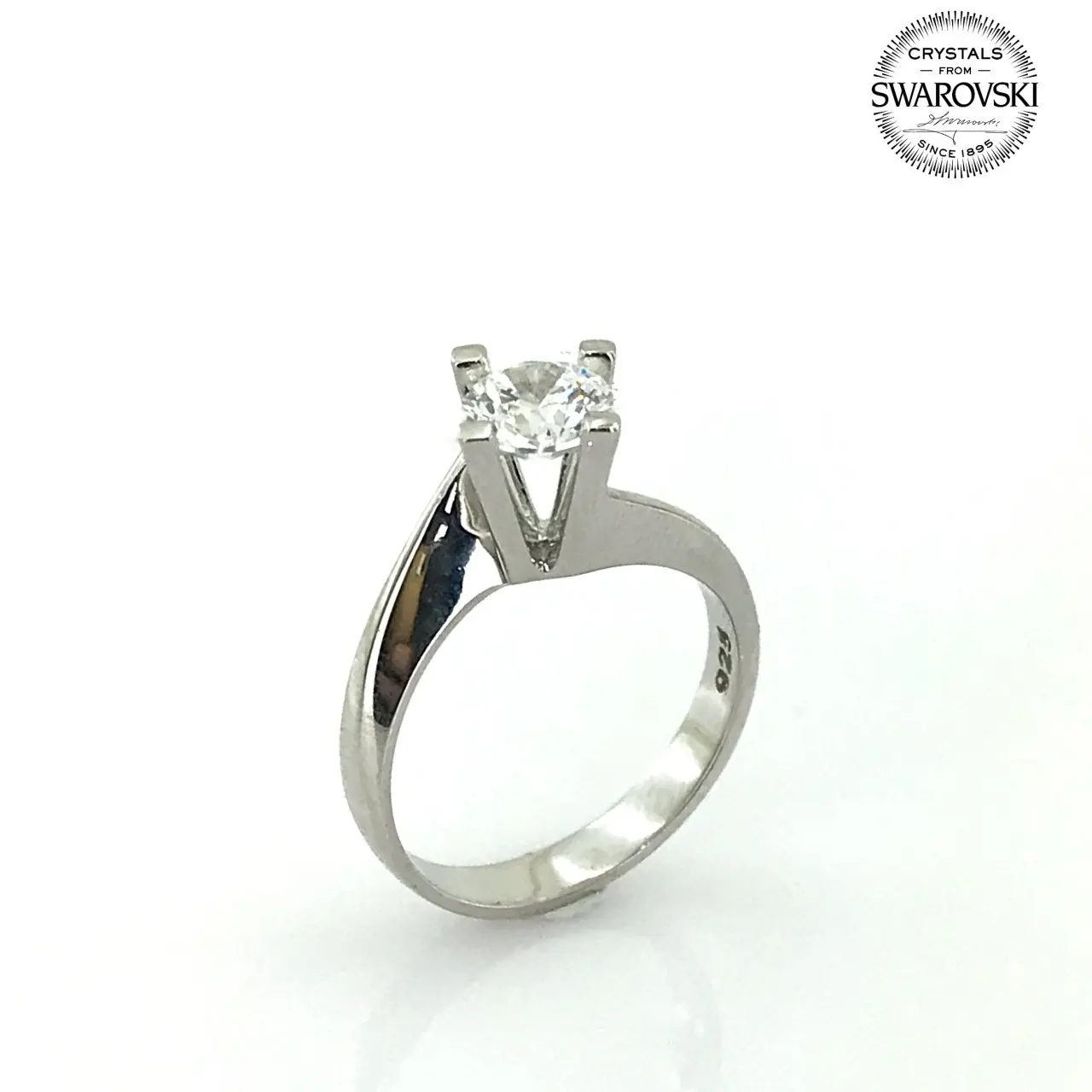 Крест ногтей алмаз монтюр Swarovski камень стерлингового серебра Solitaire набор костюм |