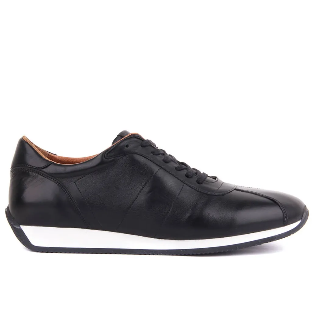 Sail Lakers-Genuine Leather Black Men Casual Shoes | Обувь